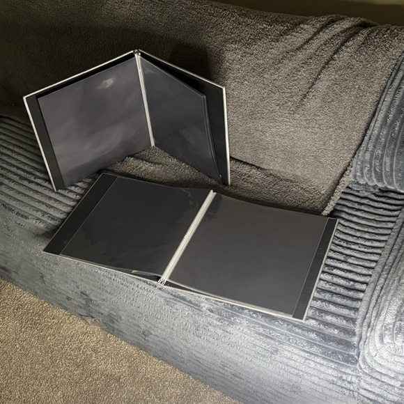 Linen matching photo albums- Neutral Gray - Set of 2 - Picture 2 of 2